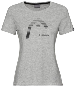 Женская теннисная футболка Head Club Lara - grey melange