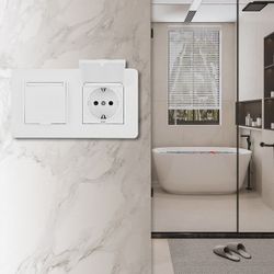 Розетка с заземлением и шторкой, с крышкой Arte Milano SET16-2 SET16-2-41-1x2 white