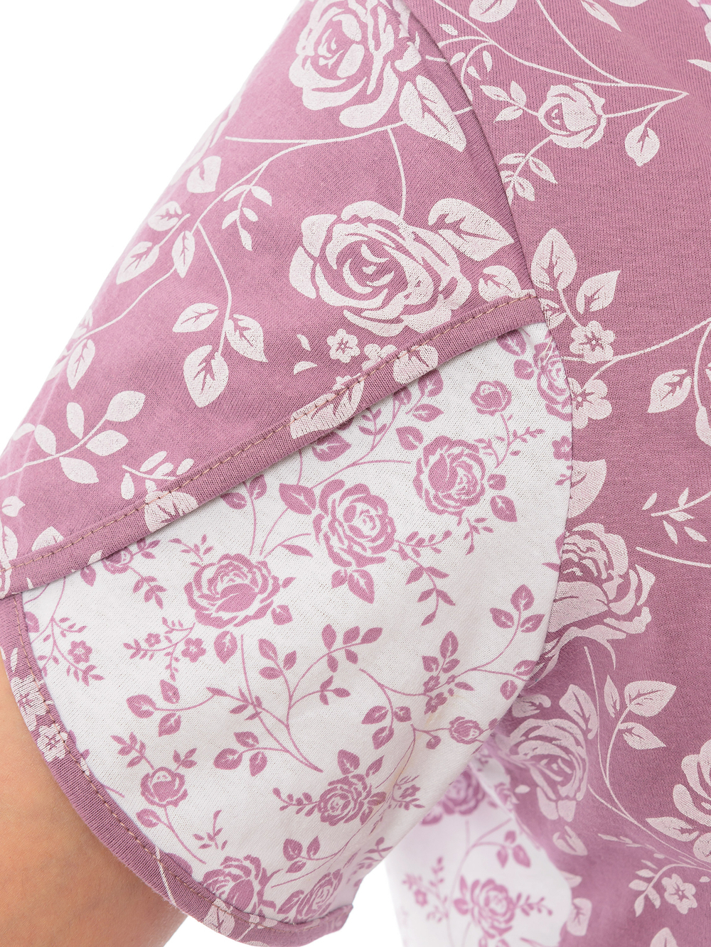 Пижама с бриджами КД-020/розоваяветочка