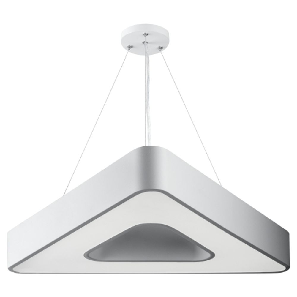 Светильник LED ЭРА Geometria SPO-153-W-40K-030 Delta 30Вт 4000К 2100Лм IP40 600*80 белый подвесной драйвер внутри