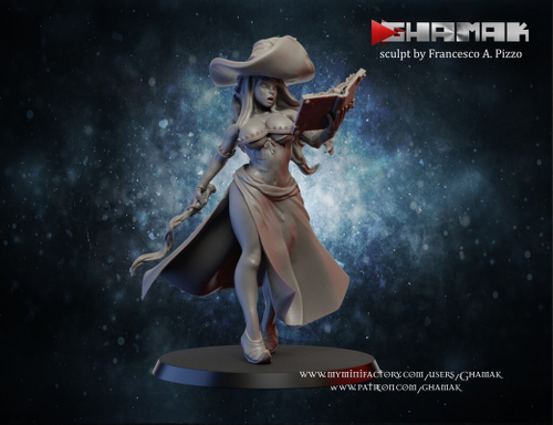 Grand Alliance Order Cities of Sigmar Empire Девушка Волшебница Маг  миниатюра для dnd, днд, pathfinder, фентези, Настольная игра, НРИ, Варгейм, РПГ