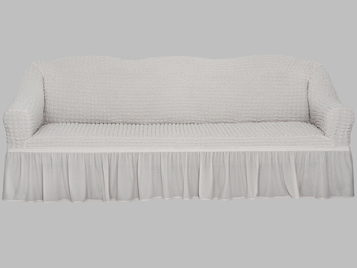 Чехол Стандарт на 3-х местный диван, цвет Слоновая кость