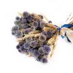 Букет сухоцветов Пшеница и Мордовник 40х25 см