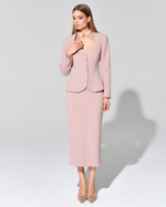 Приталенный жакет из итальянского крепа