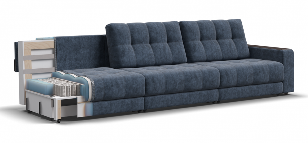 Диван Босс Гранд Велюр Роял топаз