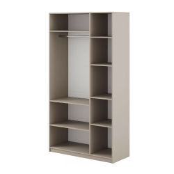 Шкаф распашной с наполнением (7 полок + штанга) ШК 5 (1200), Меланж