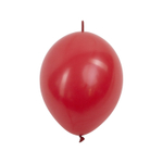 Линколун 6" Красный, Пастель (Яркий красный) / Ruby red деко