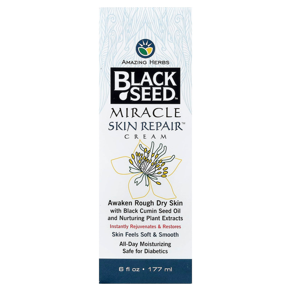 Amazing Herbs, Black Seed Miracle Skin Repair™, крем, 177 мл (6 жидк. унций)