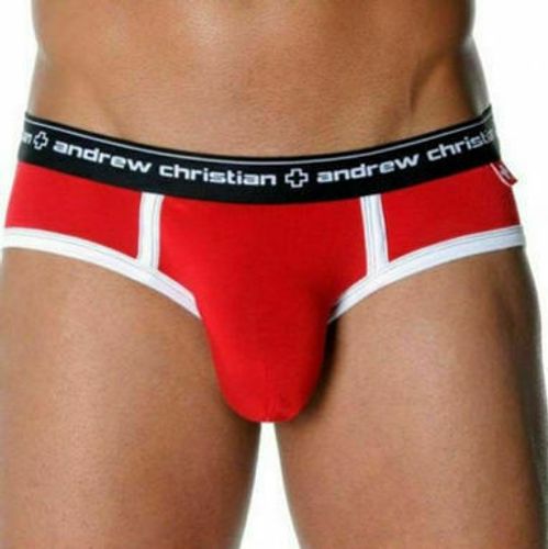 Мужские трусы брифы Andrew Christian Red Almost Naked Sports Brief Мужские трусы брифы Andrew Christian Red Almost Naked Sports Brief