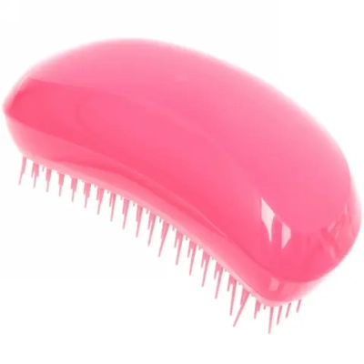 Расческа массажная компактная «Mila Mi», цвет розовый, 7*12см
