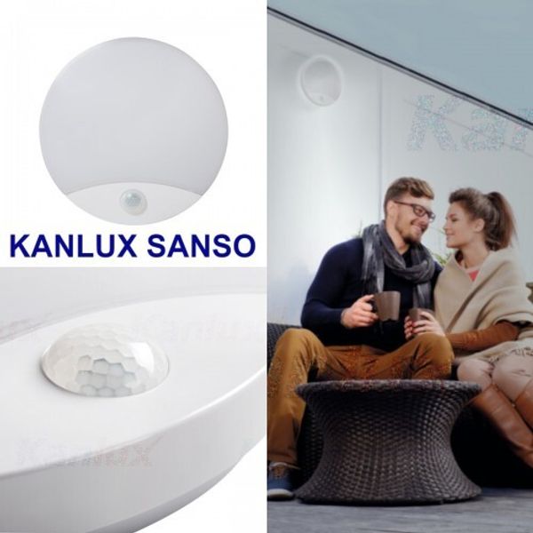 Фасадный светильник с датчиком движения SANSO от KANLUX.....