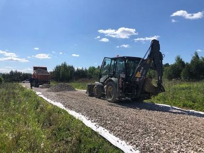 Отсыпка дорог в «Усадьбе Романово»