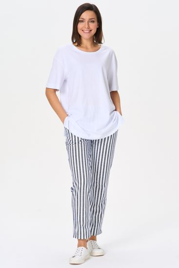 Брюки женские прямые с карманами, из хлопкового футера Лори B0205-S50