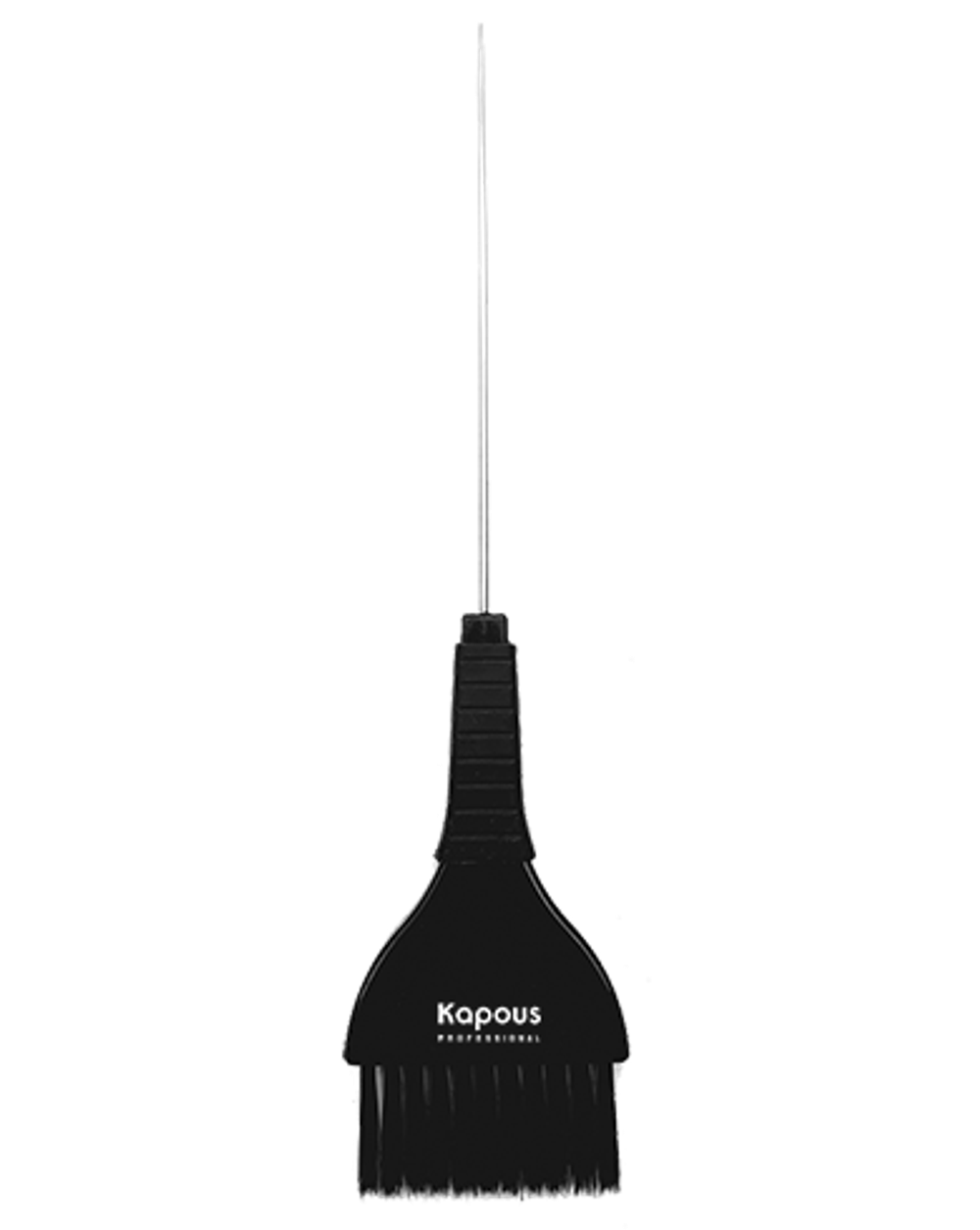Кисть прямая с метал. хвост. д/окрашивания 252*58 мм, черная Kapous