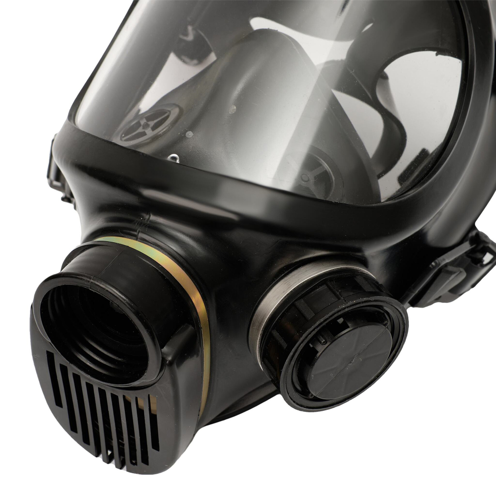 Маска панорамная БРИЗ-4301М (ППМ-88), чёрная, средняя