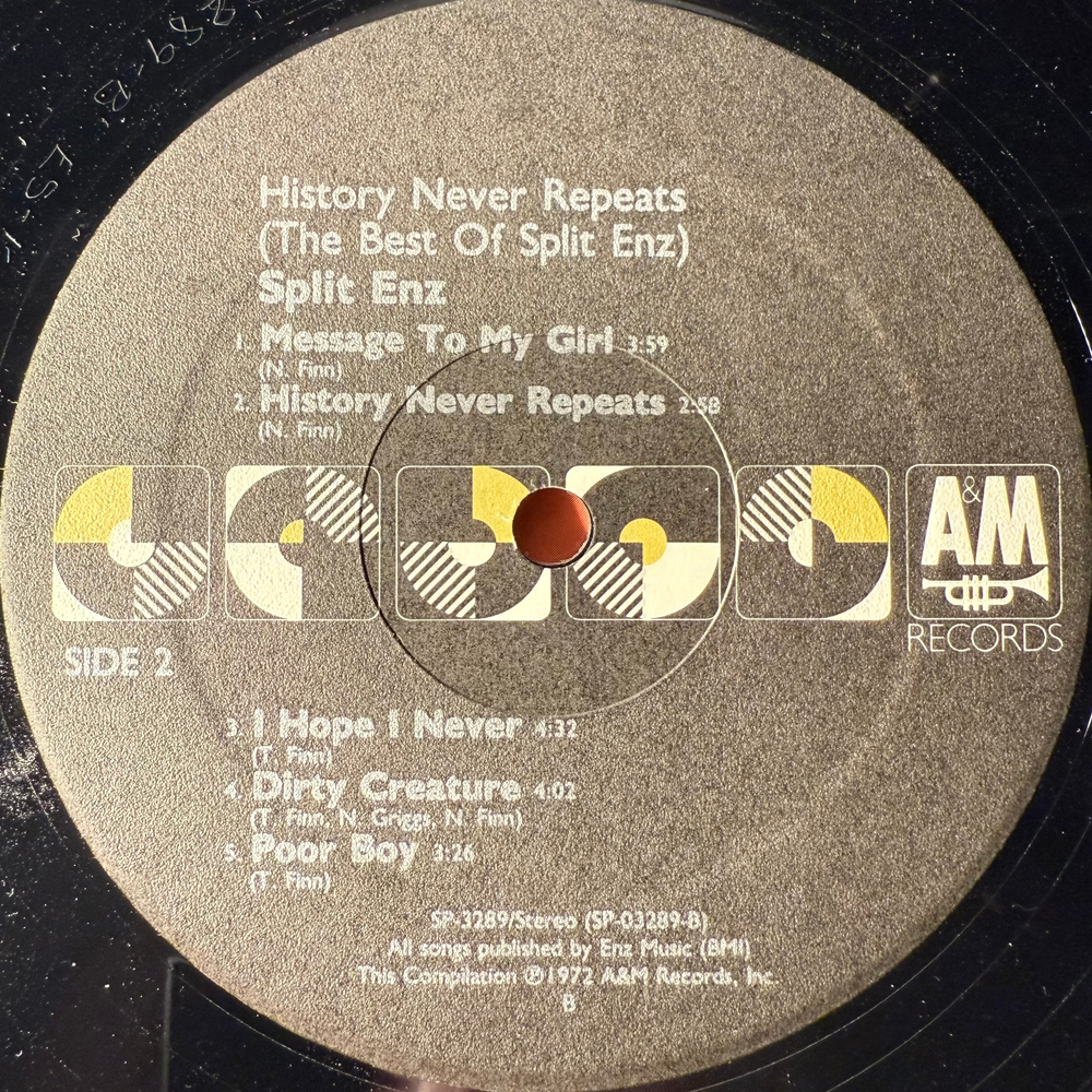 Split Enz ‎– History Never Repeats (США 1987г.)