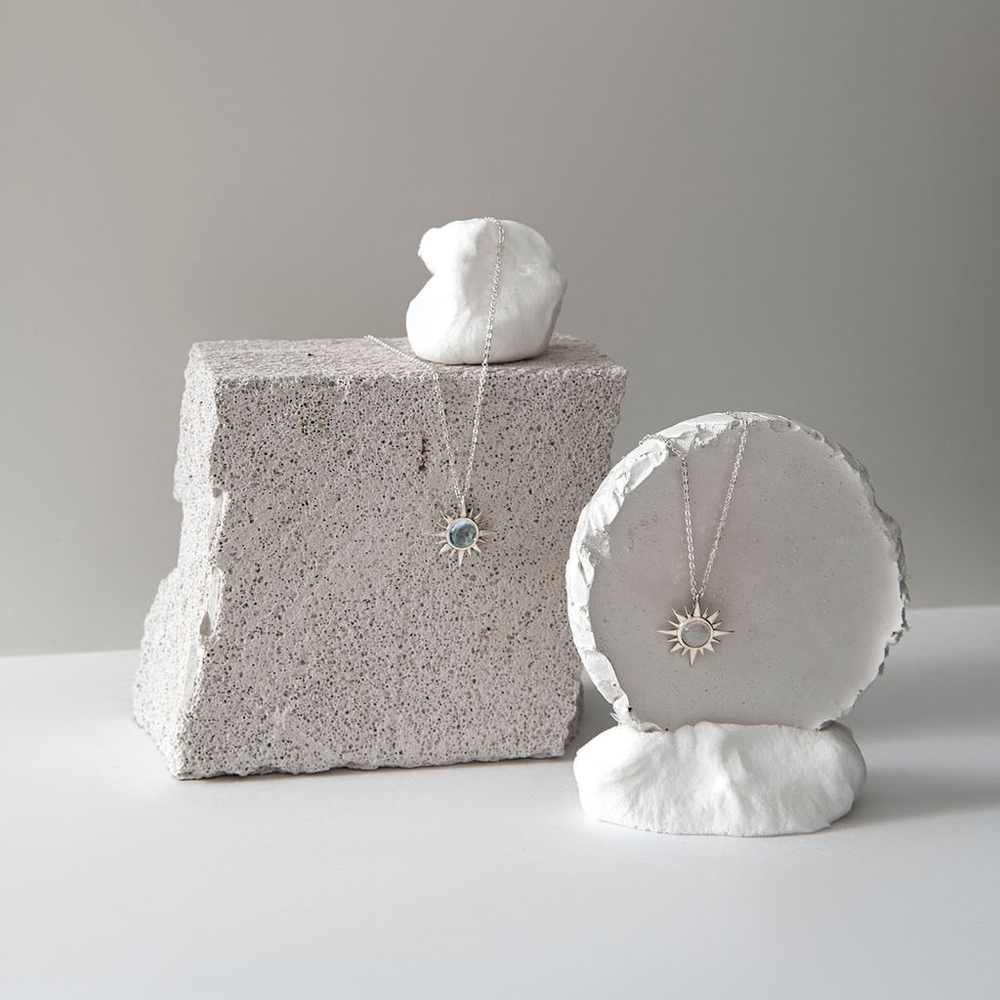 Подвеска Polar с аквамарином