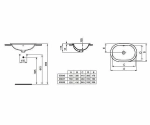 Раковина врезная сверху столешницы Ideal Standard Connect 62 E504901 белая