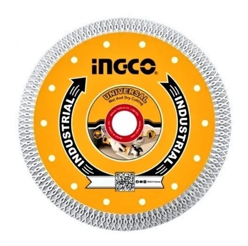 INGCO Диск алмазный ультратонкий INDUSTRIAL 125х10х1.4х22.2 мм