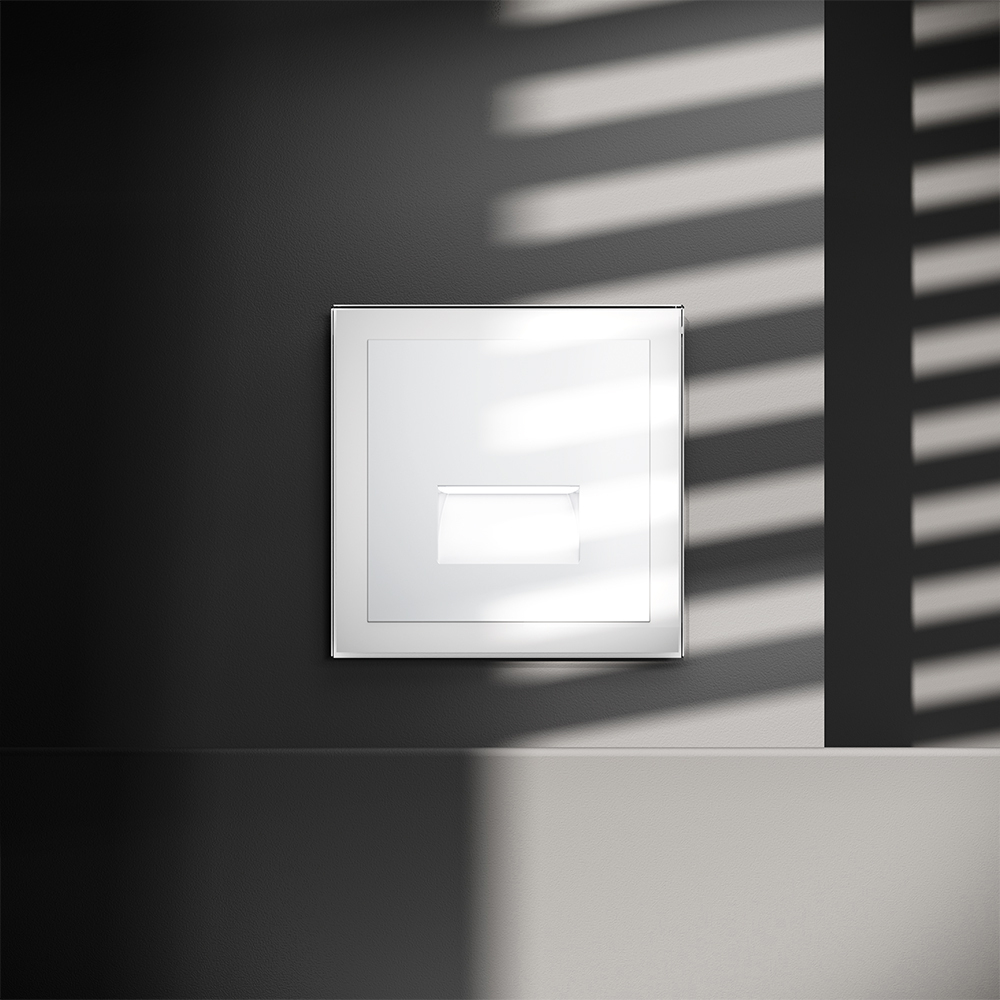 Подсветка светодиодная встраиваемая VOLTUM S70, (белый глянцевый)