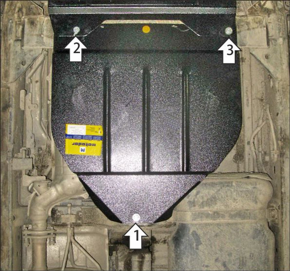 Защита раздю коробки. 2 мм, Сталь. для Nissan Pathfinder 2005-2010, Motodor.71405