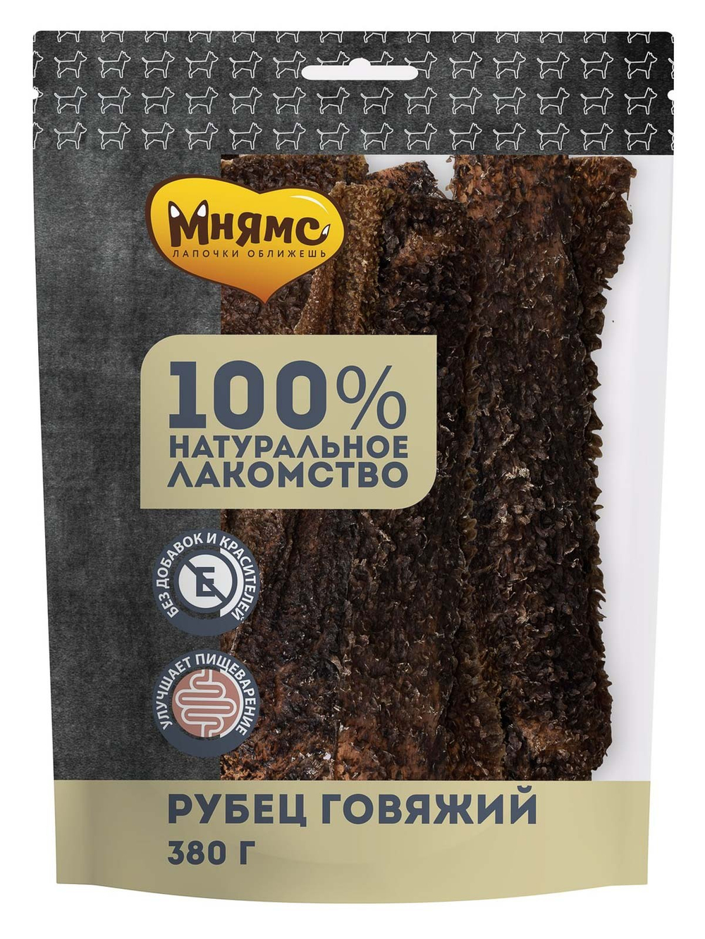 Лакомство Мнямс для собак Рубец говяжий 380 г