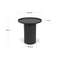 Журнальный стол Fleksa Ø45 см черный