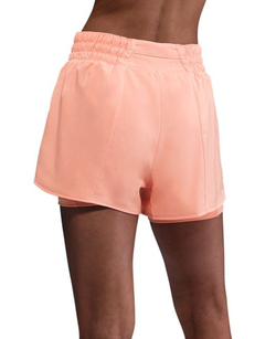 Женские теннисные шорты Nike One Dri-Fit 2-in-1 High-Waisted 3in Training - apricot agate/reflective silver