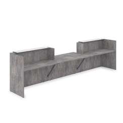 1КРС-КЛ.009.1 Комплект Ресепшн с фартуком HPL (4232*901*1149) (с подсветкой)