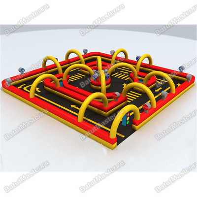 Надувная трасса для электромобилей