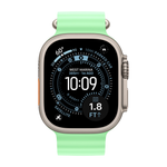 Умные часы Apple Watch Ultra 3 (2025) GPS + Cellular, 49mm, Natural Titanium Case with Neon Green Ocean Band