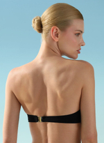 Раздельный купальник Capo Bianco: лиф-фашия и плавки (Размер: B/M) (Цвет: черный с белым)