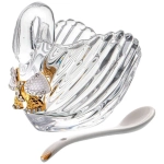 Икорница лебедь venezia с ложкой 95 мл. 11*6*9,5 см. коллекция muza