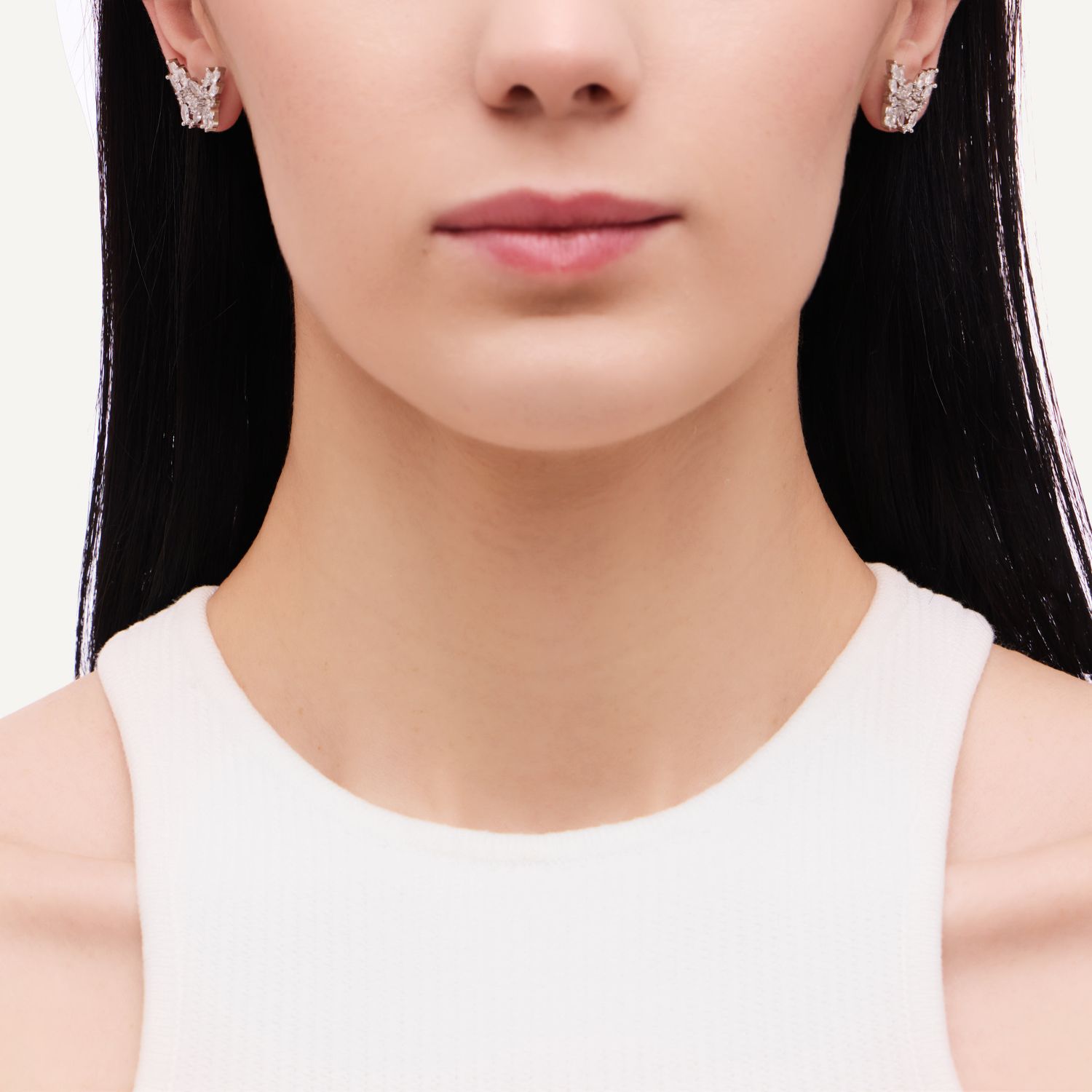 Серьги Butterfly Studs Earrings - Silver