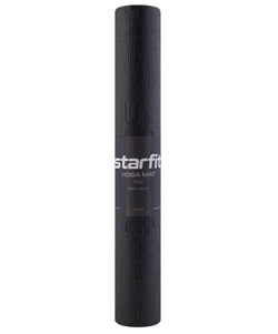 Коврик для йоги STARFIT FM-101 PVC 183x61x0,3 см, черный