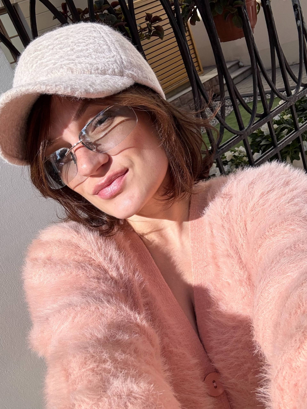 Бейсболка «кудряшка» без ушек светло-розовый