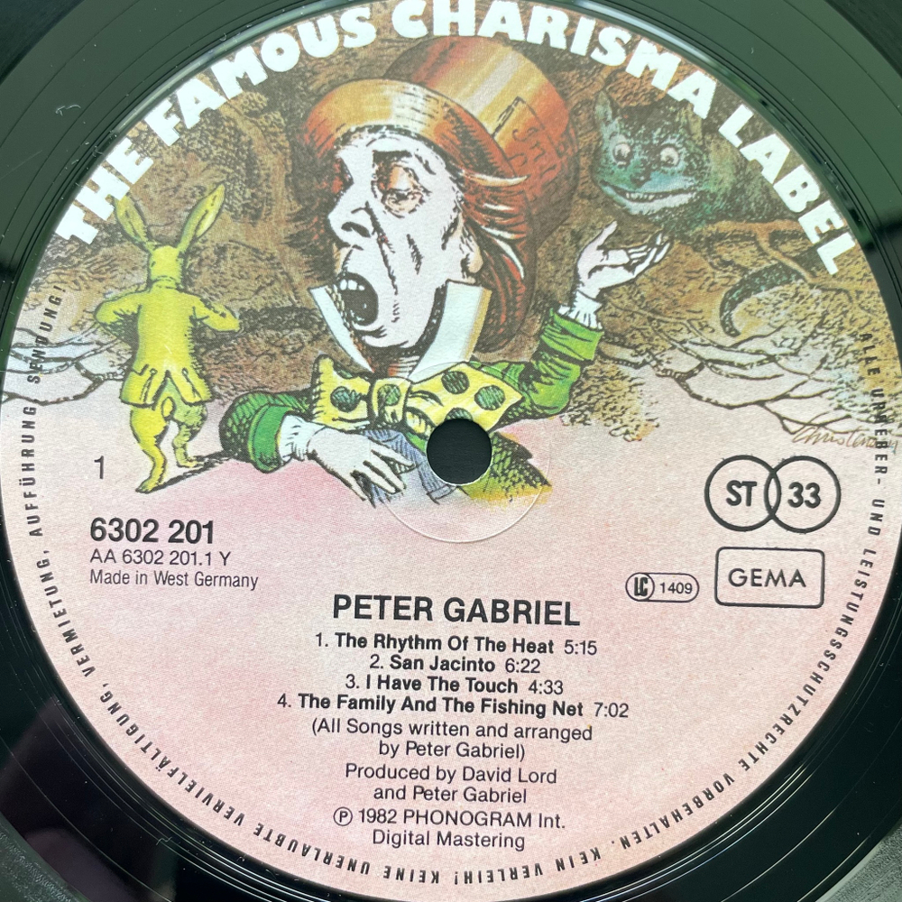 Peter Gabriel ‎– Peter Gabriel (Германия 1982г.)