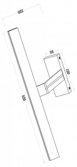 Подсветка для зеркала Maytoni Decart MIR010WL-L12W4K