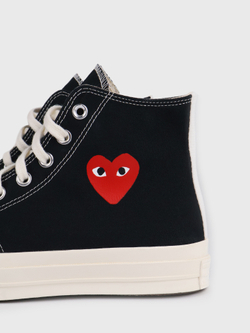 Кеды Converse x Comme des Garcons Play Chuck 70 CDG Hi Small Heart Black