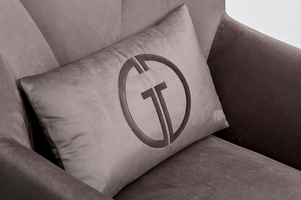 Кресло Сиена(Siena) велюр коричневый Colt1012-ROSKOR 83x82x93см Garda Decor