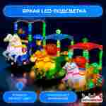 Качалка детская для игровой комнаты «Танец лошадок» 1,1×0,75×1,1 м