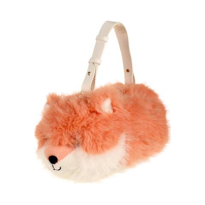 Мягкая игрушка Сумочка мех Лиса рыжая 30 см, C-41453