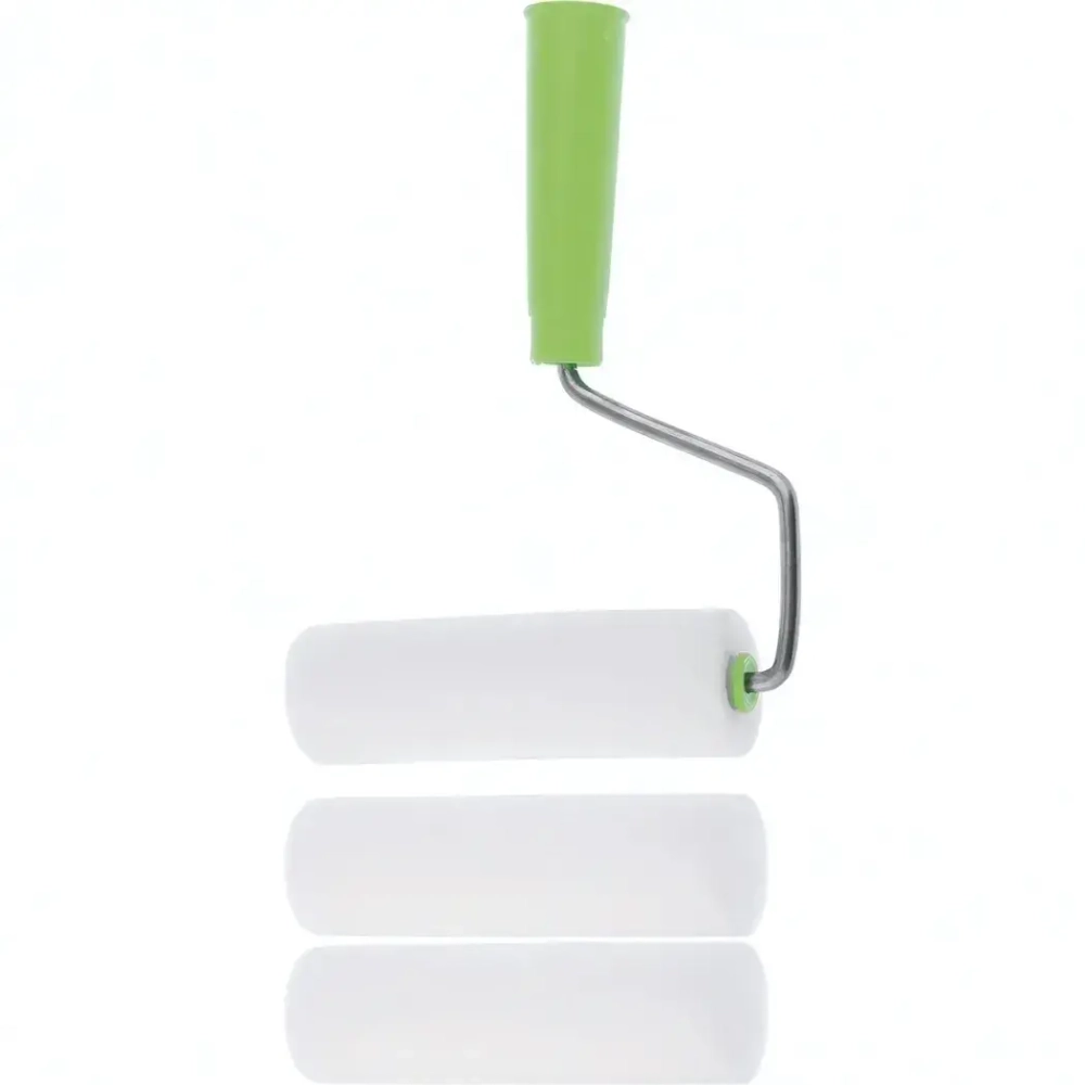 Валик с рукояткой поролоновый с 2-мя шубками 180 мм, D 42 мм D ручки 6 мм Сибртех