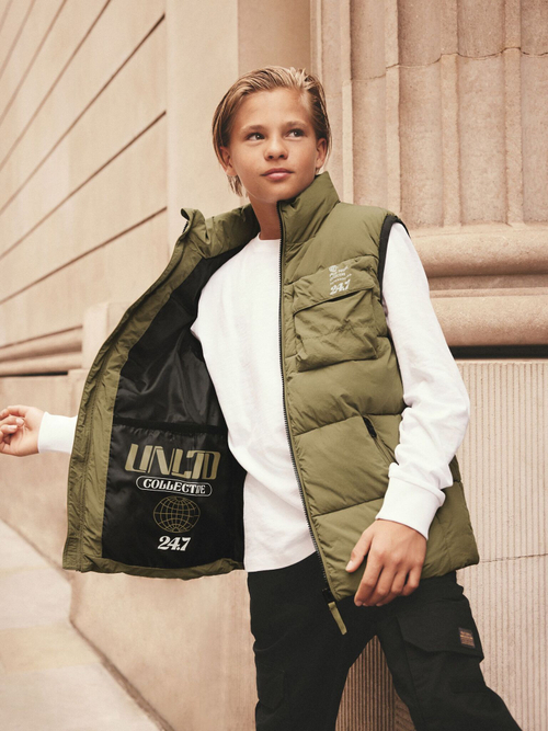 Жилет утепленный для мальчика Next Q51-531, Хаки