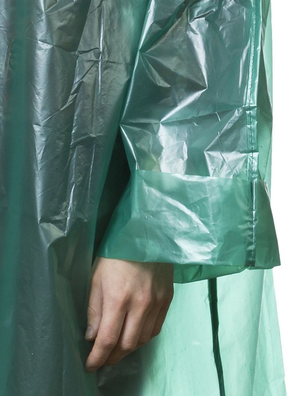 STAYER полиэтилен, зеленый, S-XL, 50 микрон, плащ-дождевик (11610)