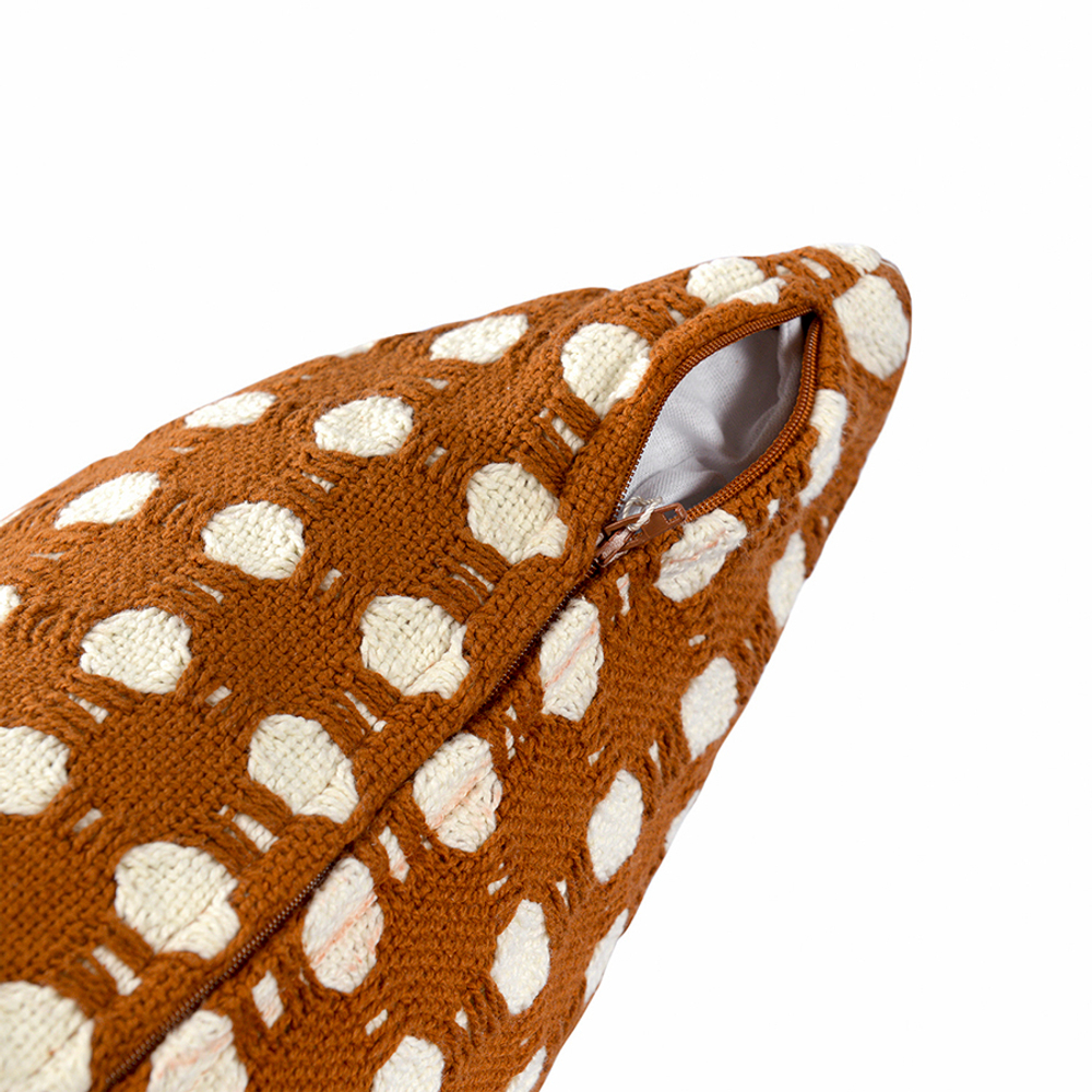 Чехол на подушку из хлопка polka dots карамельного цвета из коллекции essential, 40x60 см