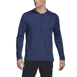Мужское теннисное поло adidas Long Sleeve Men - Dark Blue