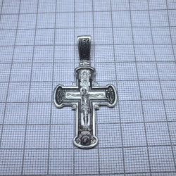 Крест из серебра/Частичное чернение/Феодоровская БМ