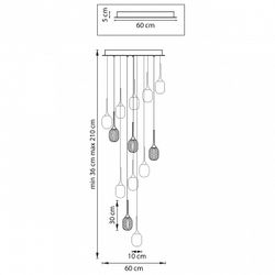 Подвесная люстра Lightstar Acrile 738131