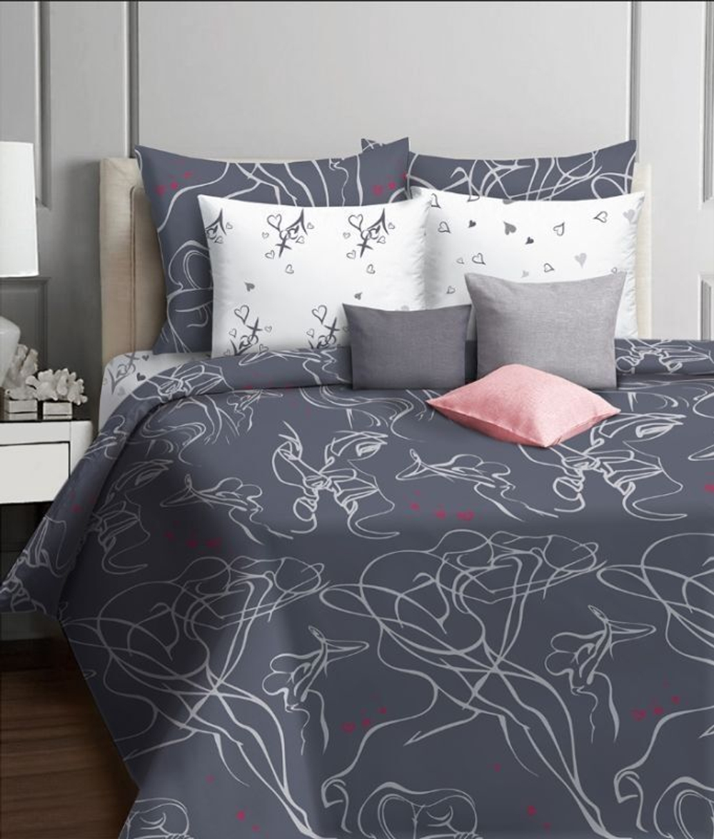 КПБ "Nocturn" Ткань: Импортная бязь (100% хлопок), плотность 130-135 г/м2.